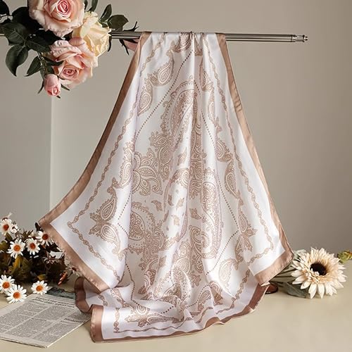 Square Hair Scarf for Women Head Wrap Lightweight Accessory for Sleep Travel Daily Outfit Styling3