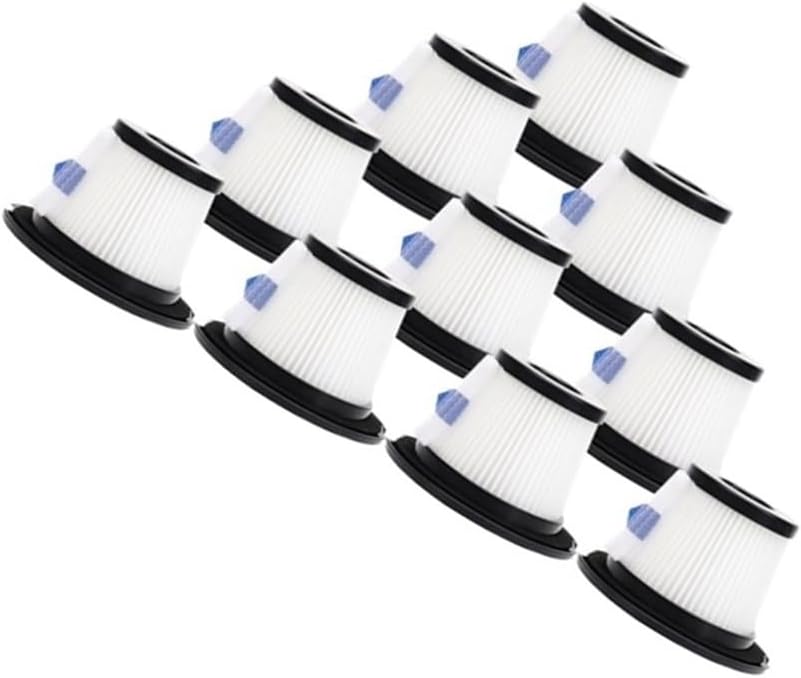 Handheld Vacuum Cleaner Dust Collection Cup, Dust Canister, Filter. Compatible for Dibea C17 .Vacuum Cleaner Trash Can Replacement Spare Parts (Color : 10Pcs Filter), q2c305l3ll