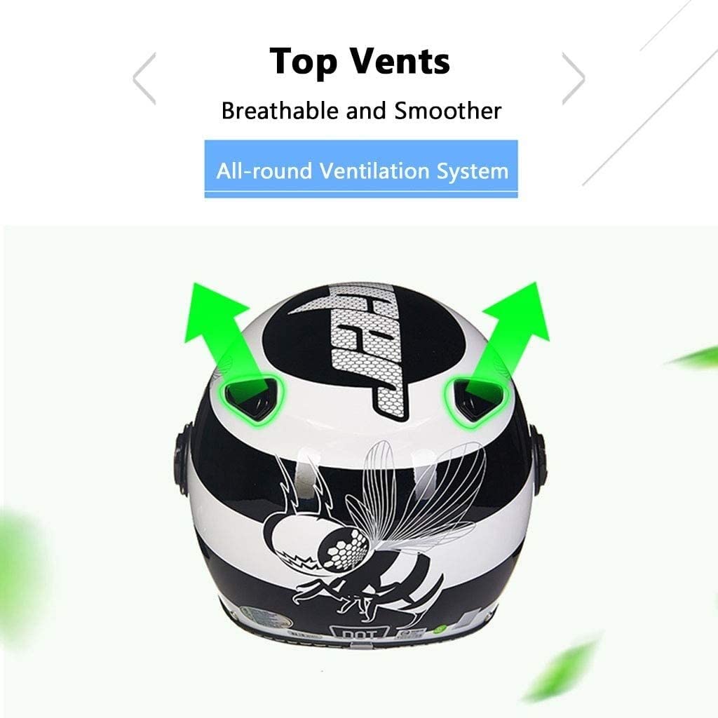 Motocykl 3/4 otwarty kask z osłoną przeciwsłoneczną DOT Certified Summer Retro Half Helmet Light Oddychające kaski Scooter Jet do ATV Cruiser Chopper Deskorolka (Color : C, Size : XXL=59-60CM)