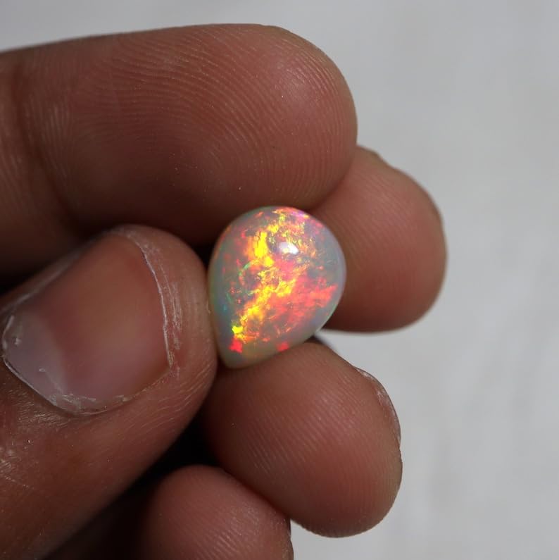 1 cabochon d'opale éthiopienne de qualité AAA pour collectionneur - 2