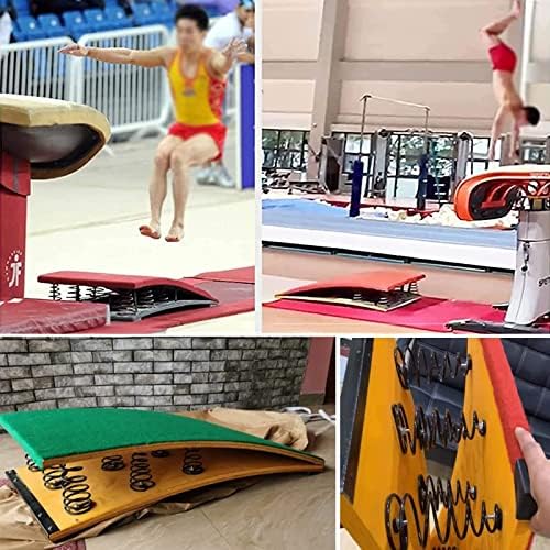 Heavy-Duty Steel Spring Gymnastics Jump Board with Anti-Slip Felt - Enhanced Safety & Support for Gymnasts, Tumbling, and Training