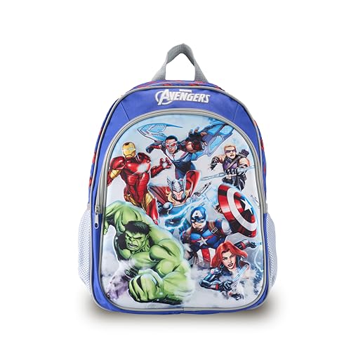 MARVEL AVENGERS 15 INCH EVA BACKPACK BACKPACK, BLUE/GREY/RED, 38 cm (H) X 27 cm (W) X 12 cm (D)