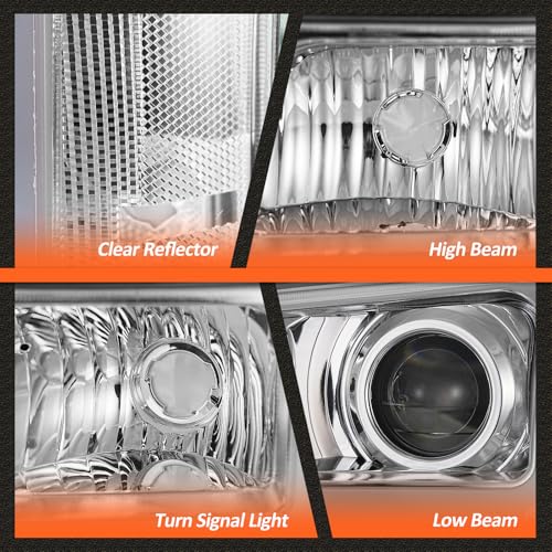 Image of for 2003-2007 Chevy Silverado Headlights With DRL