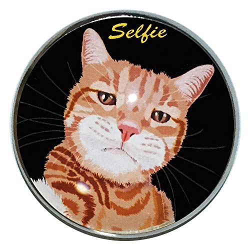 猫ピンバッジ ピンバッジ 猫 セルフィー2 ピンバッチ 猫 ブローチ 猫 ピン