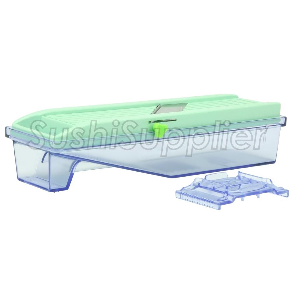 Benriner Mandoline Slicer with Collection Tray and 4 Blades, Japanese Stainless Steel, BPA Free - Image 3