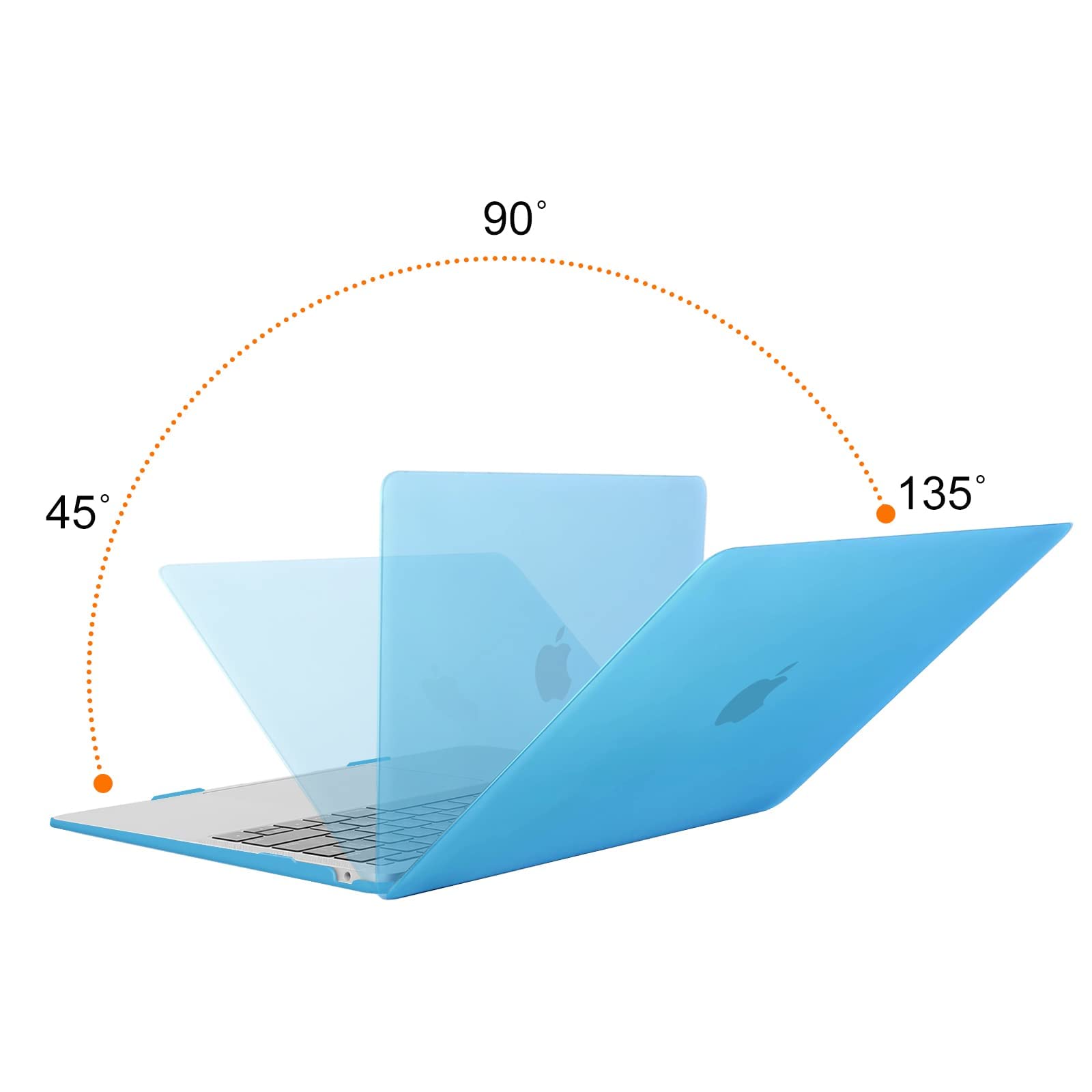Dl3 Mobilak Compatible with MacBook Pro 16 inch Case 2023 2022 2021 Release M3 A2991 M2 A2780 M1 A2485 Pro Max Liquid Retina XDR Display Touch ID, Protective Plastic Hard Shell Cover Case (Blue)