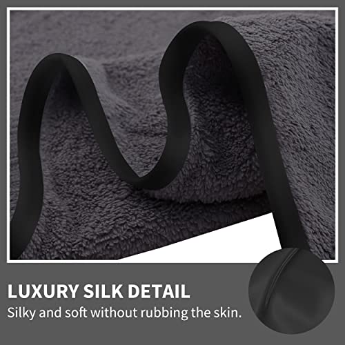 Cosy Family Microfiber 8-Piece Towel Set, 2 Bath Towels, 2 Hand Towels, and 4 Wash Cloths, Ultra Soft Highly Absorbent Towels for Bathroom, Gym, Hotel, Beach and Spa (Dark Grey) - Image 6