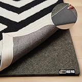 Gorilla Grip Original FELT + RUBBER Underside Gripper Area Rug Pad (2’ x 3'), Made in USA, Extra Thick, For Hardwood & Hard Floors, Plush Cushion Support for Under Carpet Rugs, Protects Floors