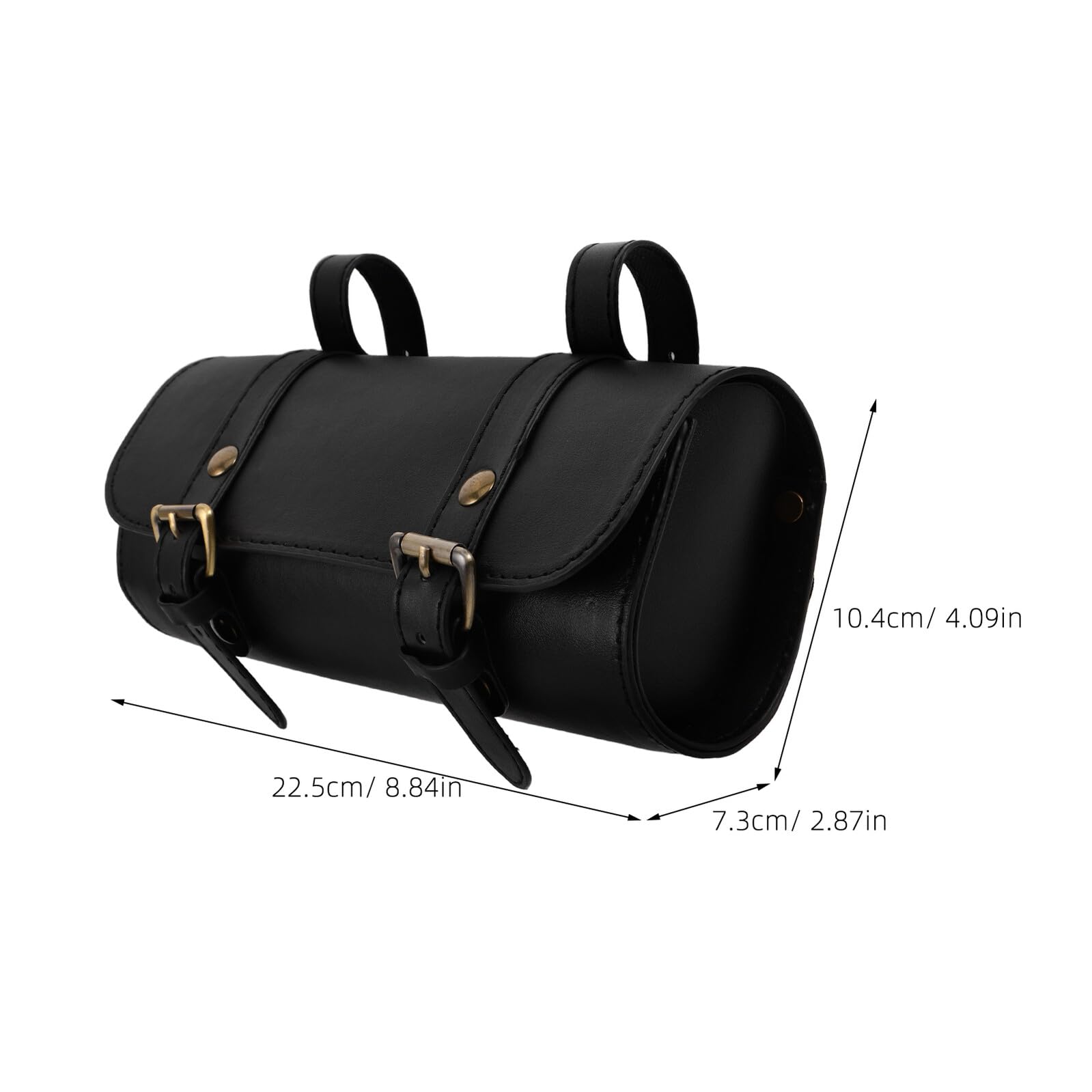 OUNONA Sacoche de Moto Vintage Pochette de Rangement Rétro pour Guidon Sacoche de Selle pour Moto Cruiser et Scooter Électrique et Trousse à Outils