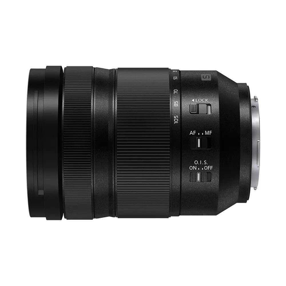 Panasonic Lumix S 24-105mm F4.0 | Objectif Zoom Polyvalent Macro Plein Format S-R24105E (Zoom 105mm, Macro, Double Stabilisation, Tropicalisé, Compact et léger) Noir – Compatible Monture L | Provenance France. Emballage securisé. Livré avec Facture dont T