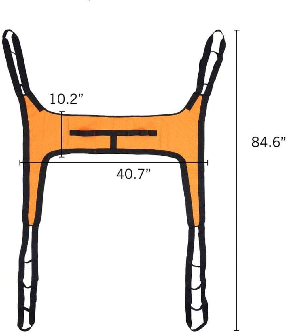 Cinghia di trasferimento per scivolo per scale a imbracatura per sollevamento paziente per tutto il corpo, sedia per evacuazione di emergenza con imbracatura per toilette media su e giù, per anziani c