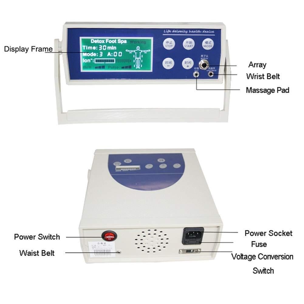 Detox Foot Spa Machine Ionic Cleanse Cell Cleanse Salon Machine per uso domestico - Pediluvio disintossicante per salute e benessere