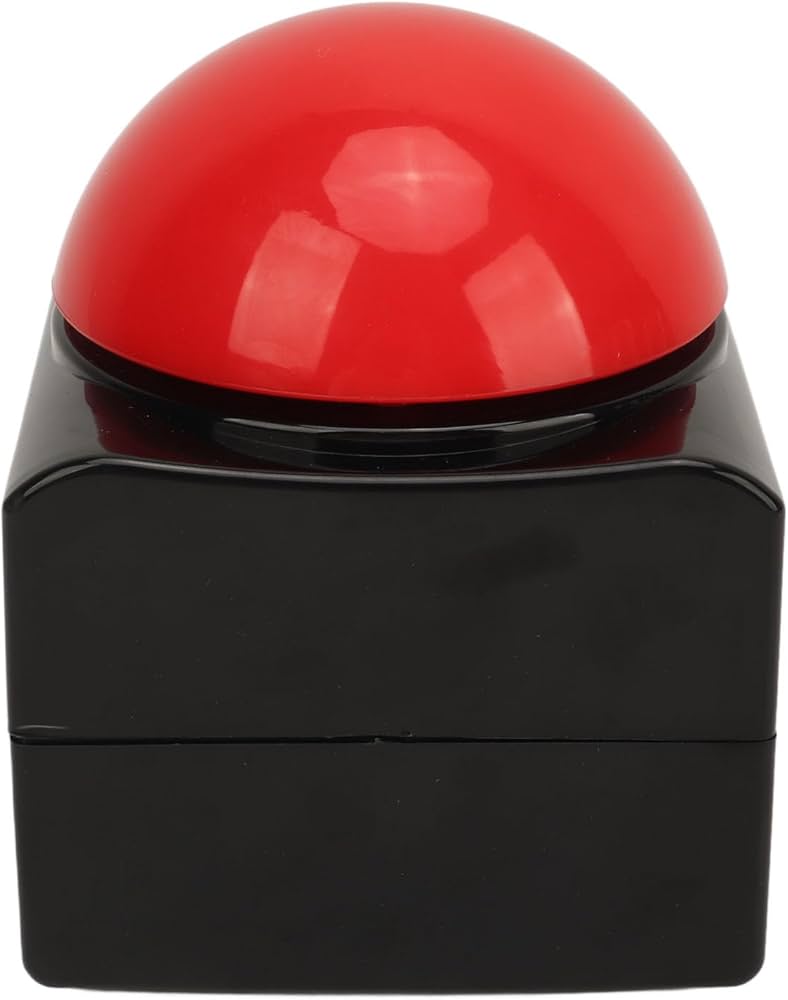 Amazon | ゲームブザー、大きな押しボタン面白い大音量ブザーアラーム