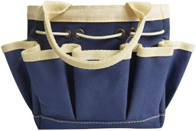 Yardwe 1 Pc Small Garden Tool Storage Bag Basket Foldable Large Capacity Multi-Pockets Gardening Accessories Hand Tools Bucket Planting Props Container for Garden Home