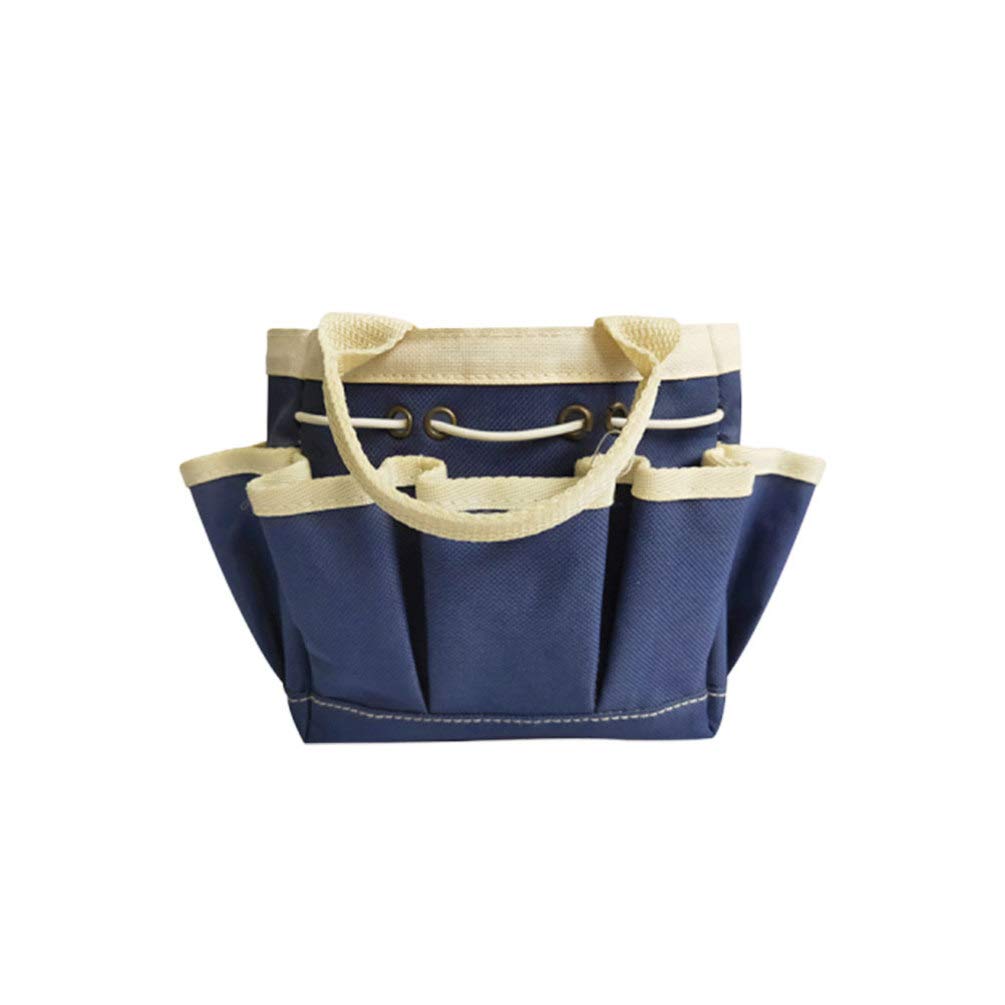 Yardwe 1 Pc Small Garden Tool Storage Bag Basket Foldable Large Capacity Multi-Pockets Gardening Accessories Hand Tools Bucket Planting Props Container for Garden Home
