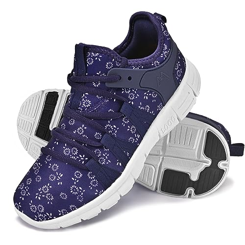 Image of INZCOU Running Shoes Lightweight Tennis Shoes Non Slip Gym Workout Shoes Breathable Mesh Walking Sneakers