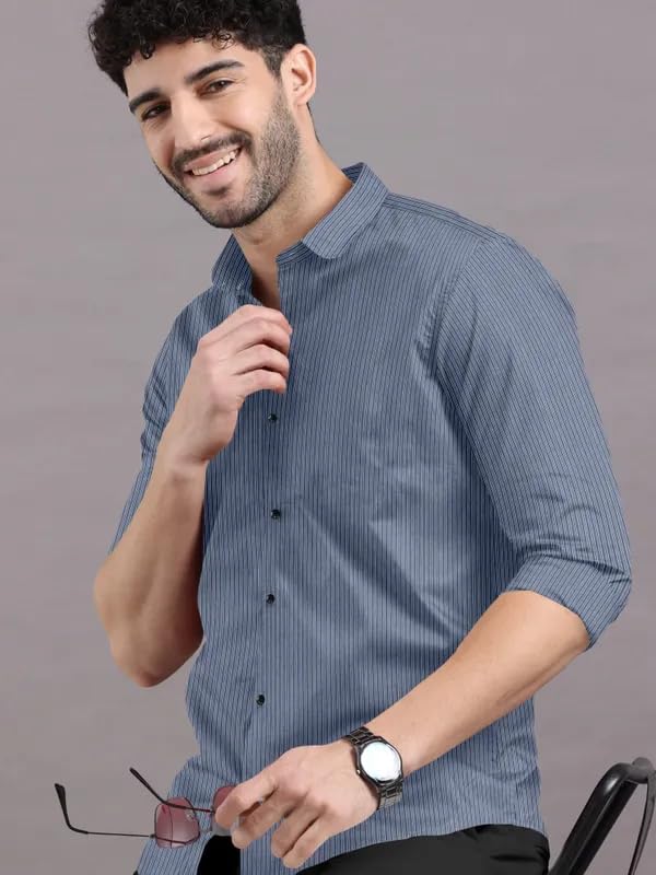 Image of HIMART Men's Printed Slim Fit Casual Shirt,Casual Wear & Formal Wear Men Shirt.