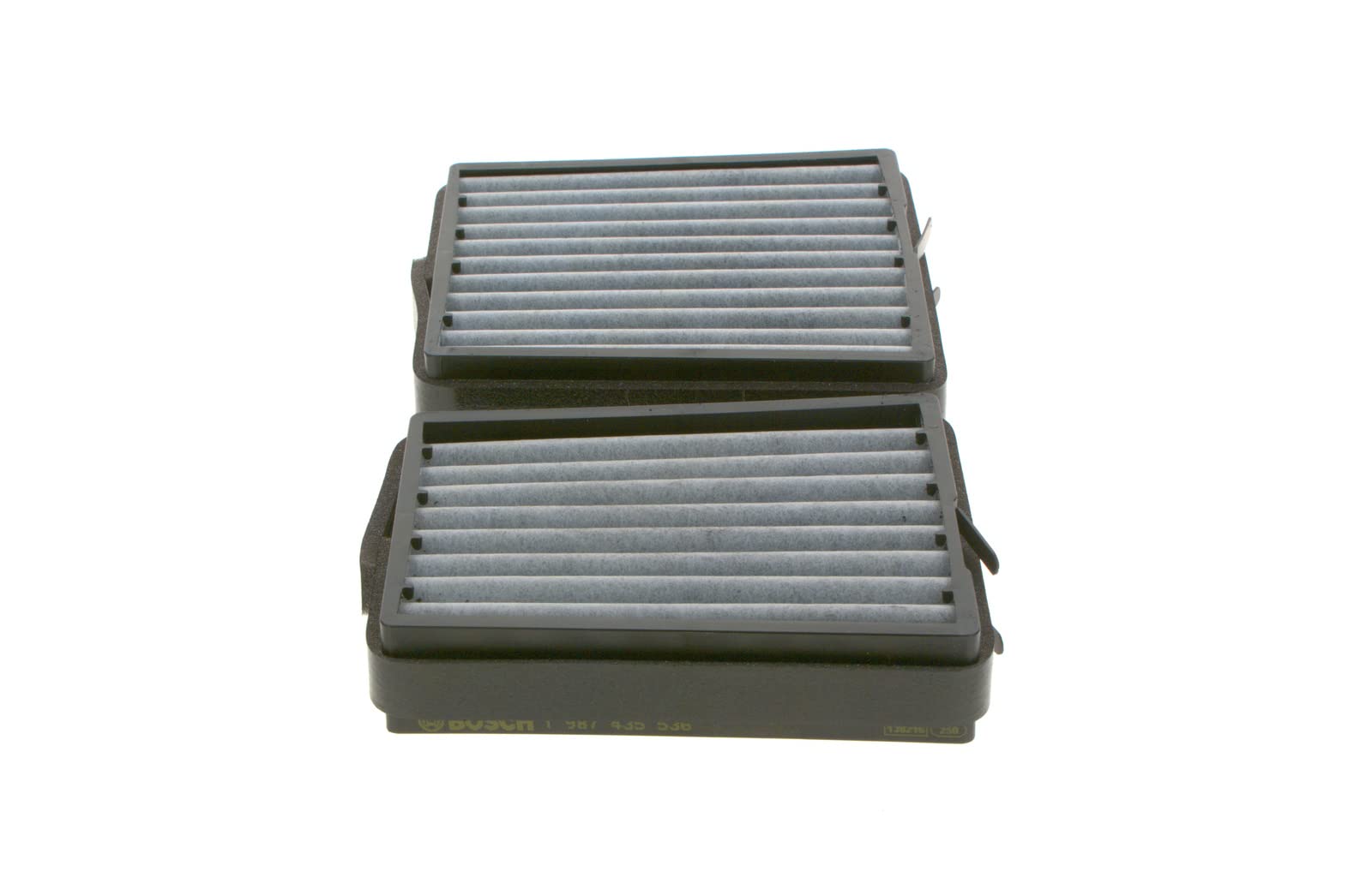 Bosch Filtro Abitacolo ai Carboni Attivi R5536, Filtro di Ricambio - Contro cattivi odori, polline e polvere per un'aria più pulita all'interno del veicolo - 2 Filtri | Compatibile con: MERCEDES-BENZ C-CLASS, C-CLASS Coupe, C-CLASS T-Model, CLC-CLASS, CLK