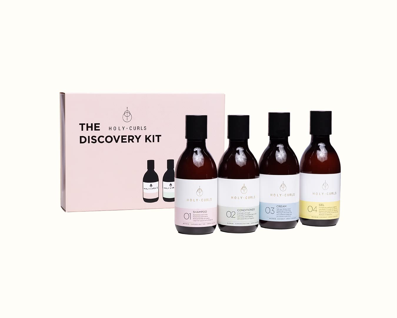 Holy Curls Amsterdam The Discovery Kit - - 100% Vegan - No Sulphates. 4x 100ML