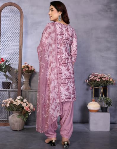 Image of Priyashi Women Unstiched Crepe dress materials | Crepe Salwar Suit for women with dupatta | suit material for women unstitched