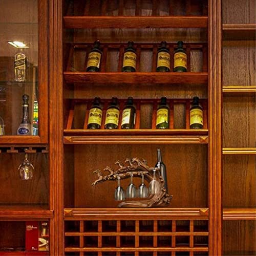 Soporte creativo para botellas de vino en resina 50x17x31 cm miniatura 6