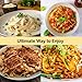 Fresh Fettuccine Pasta, Fully Cooked, Craft with Italian Durum Wheat Semolina (5.29oz/Pack of 10) Non-Fried Chewy Noodles, 9g Protein, Quick and Easy, Ready In 2 Minutes great for Spaghetti Noodle