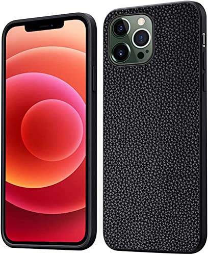 Housse iPhone 14 Pro Max GUMMMY : finitions luxe en cuir effet crocodile couleur noir
