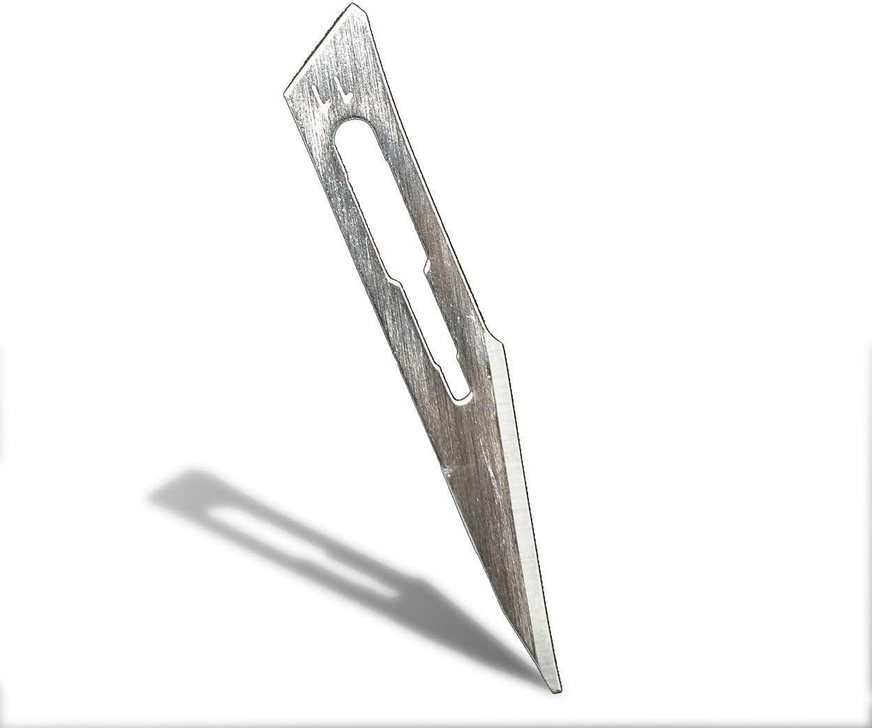 Disposable Surgical Scalpel Blades Sterile Size 11 High Grade Carbon Steel 2.1% 10xx Individually Foil Wrapped by P&P Medical Surgical (1000)