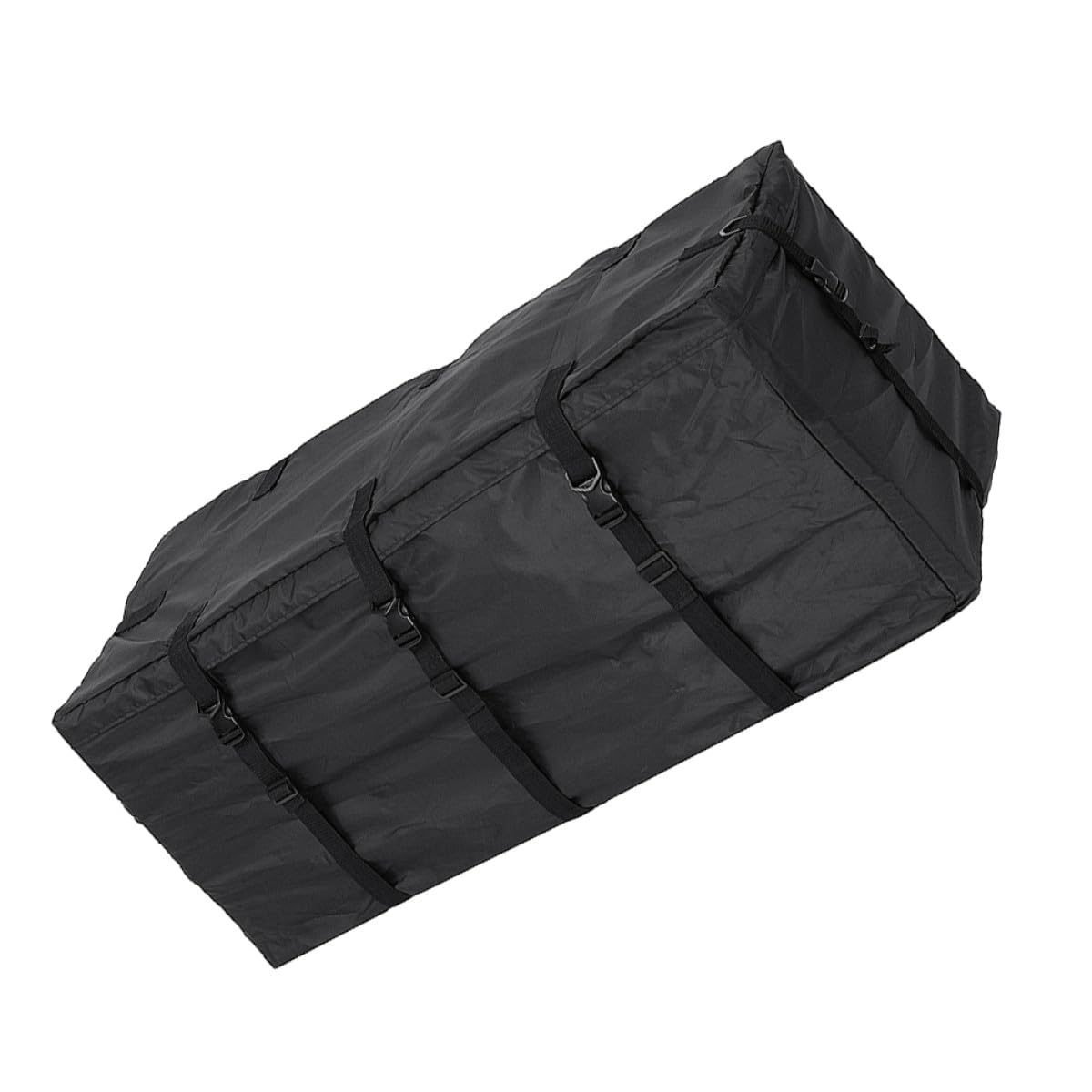 SHINEOFI Dachgepäcktasche fürs Auto 600D 120X51X51Cm mit 8 Befestigungsgurten und Doppelreißverschluss für Urlaub und Outdoor Aktivitäten