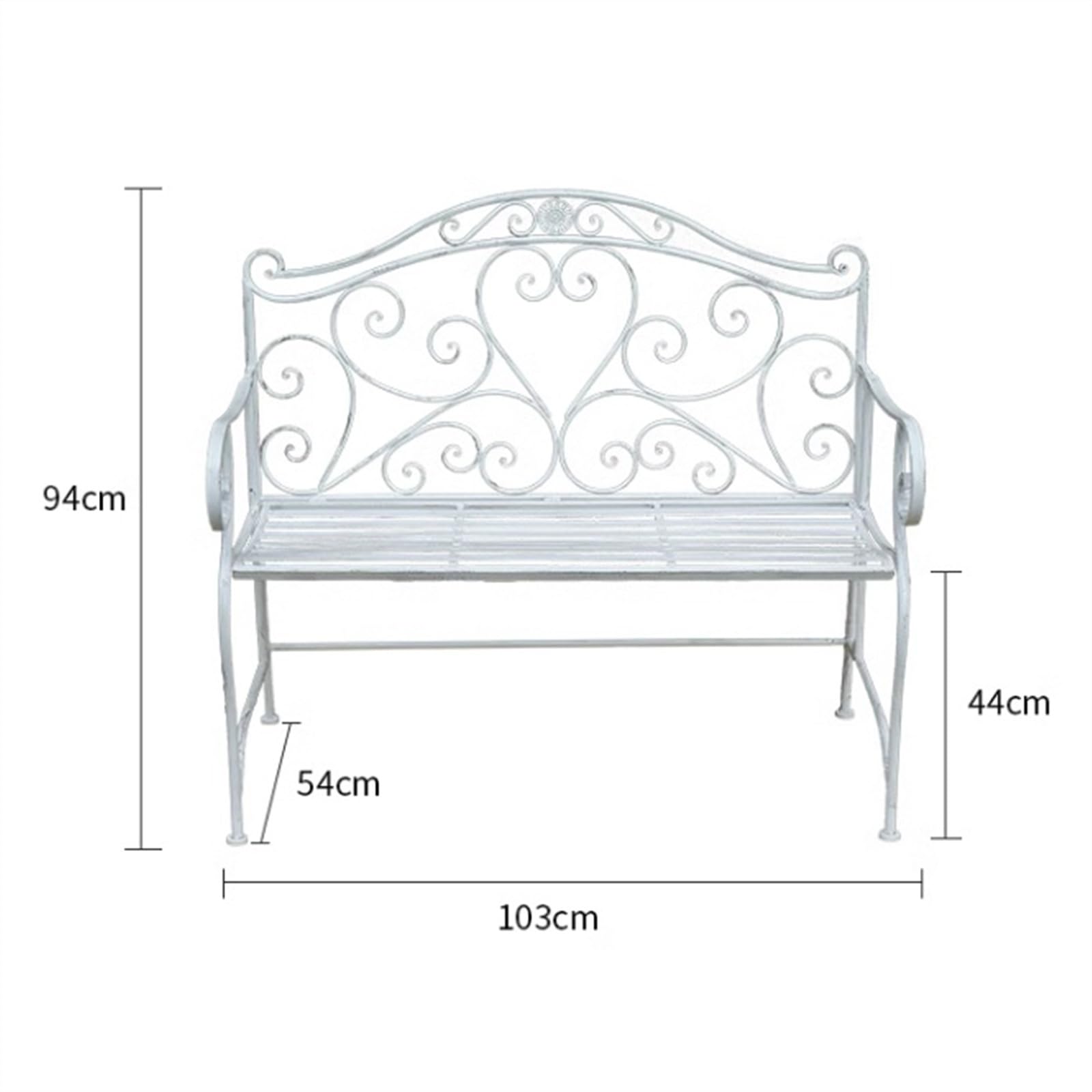 ホワイト折りたたみガーデンベンチ Amazon.co.jp: 屋外ベンチチェア 屋外ガーデンベンチ、アンティーク