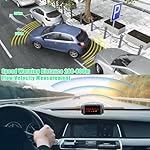 Radar Detector, Car Radar Speed Radar Detector Long Range Radar Detection 360 Degree Protection Automatic Detection Vehicle Speed Alarm System Voice Alerts Led Display City Highway Mode - Image 4