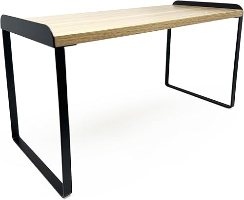 Mitus Organizador y almacenamiento de estantes, estante de madera escalonada para encimera de cocina, encimera de baño, armario de despensa,