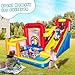 Hongcoral Bounce House, Inflatable Bounce Castle with Blower for Kids, Blow Up Jumping Bouncer with Slide, Climbing Wall, Obstacles, Trampoline, Ball Pit Pool for Indoor Outdoor