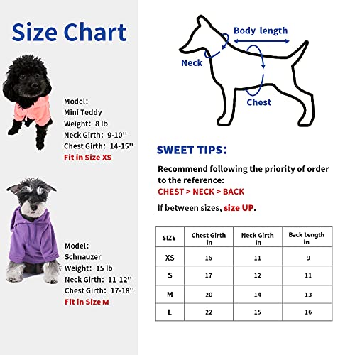 Furryilla Pet Clothes For Dog, Dog Hoodies Sweatshirt With Hood And Pockets For Small Dogs (Purple Dog Hoodie, Large) #TOP5