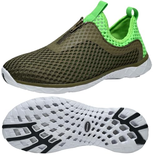 Image of Men's Quick Drying Aqua Water Shoes,3-Second Drainage & All-Terrain for Swimming,Hiking,Yoga
