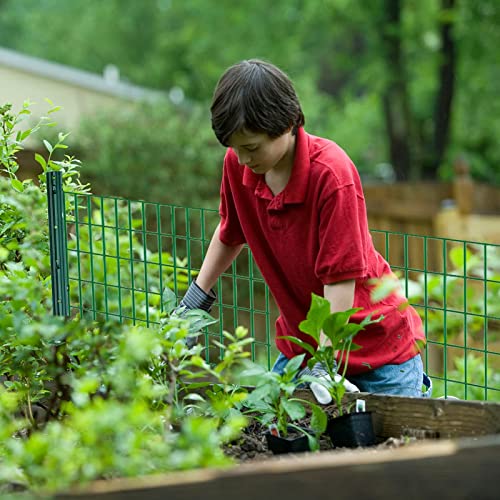 Gtongoko 3 Feet Sturdy Duty Metal Fence Post, Pack of 10, U Post for Fencing Green Fence Posts for Garden Yard and Outdoor Wire - Image 6