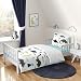Sweet Jojo Designs 5-Piece Navy Blue and Green Modern Dinosaur Boys or Girls Toddler Bedding Comforter Sheet Set