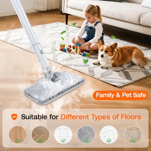 Image of Steam Cleaner for Home, 10-in-1 Steam Mop with Detachable Handheld Steamer