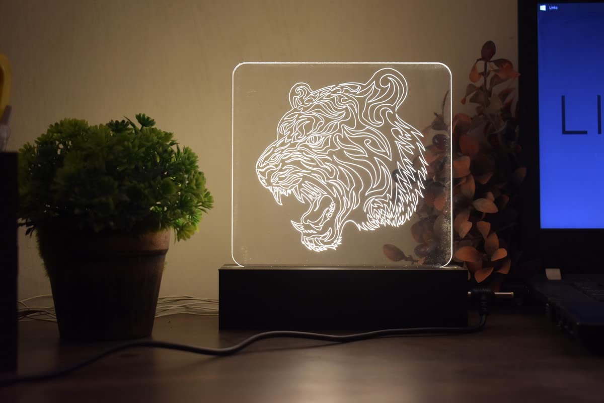 Litup_store Lion Roar 3D Acrylic Lamp| Desk Lamp|Table Lamp