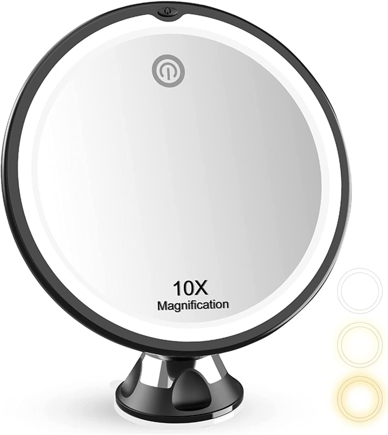 Amazon｜ライト付き化粧鏡 10X Magnifying Makeup Mirror With Led Light 360 Degree