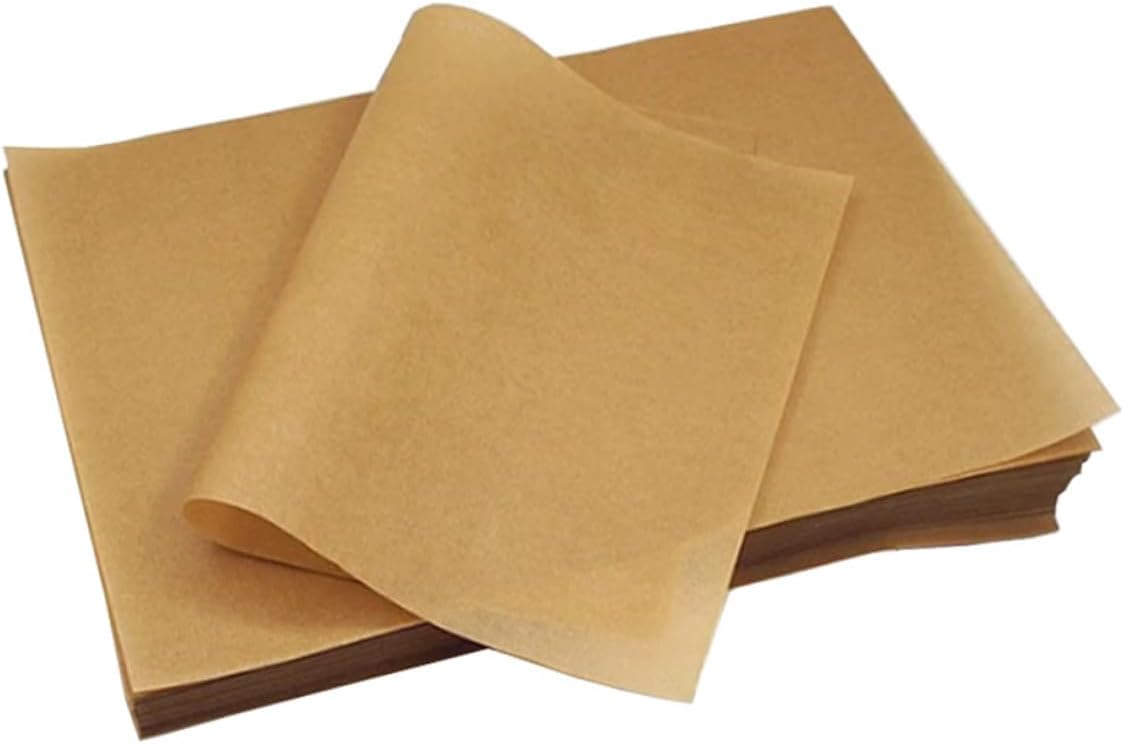 Zerodeko 100pcs 30x40cm Unbleached Baking Paper Sheets Kitchen Cooking Parchment Non-stick Oven-safe for Baking Roasting and Grilling