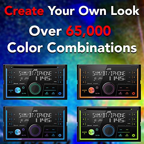 Jvc Kw-R950Bts Bluetooth Car Stereo Receiver With Usb Port – Lcd Display - Am/Fm Radio - Mp3 Player - Double Din – 13-Band Eq (Black) #TOP4