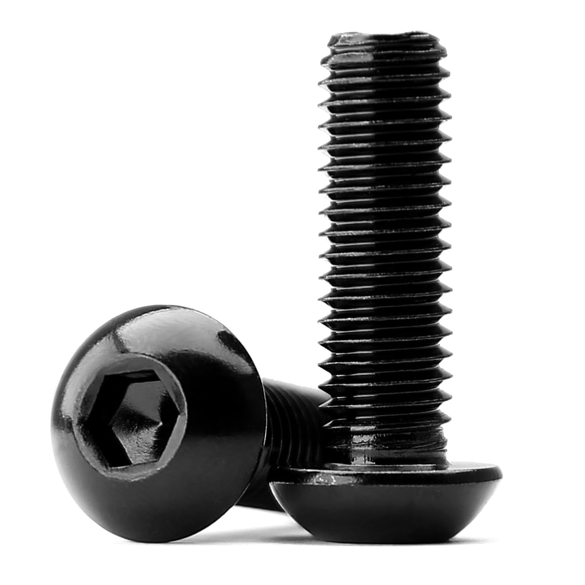 Tornillos Avellanados M4x20mm de Acero Inoxidable 304 Negro Oxidado con Hexágono Interior y Rosca Completa (60 Piezas)