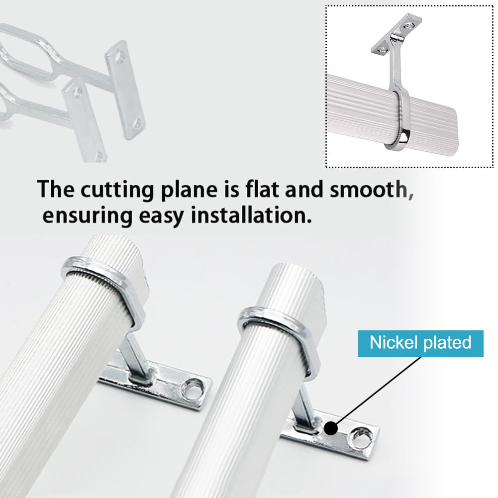 Support Pour Barre Penderie Ovale | Support Central De Tube Pour Armoire Penderie Vetement Tringle Rideau Plafond 98264102