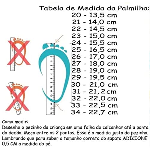 Tênis De Led Infantil Menina Feminino Sereia Luzinha, Tamanho 31