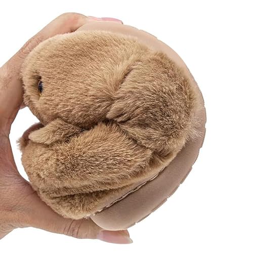 Toddler Kids Cartoon Bunny Plush House Slippers Boys Girls Fall Winter Flat Bottom Soft Warm Solid Slippers4