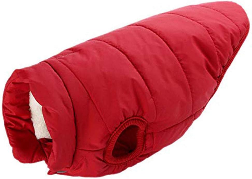Oncpcare Winter Cold Weather Dog Coat Warm Snowsuit Windproof Fleece Dog Jacket Soft Solid Colour Dog Vest for Dog Cat and The Animal Fits for The Chart We Show