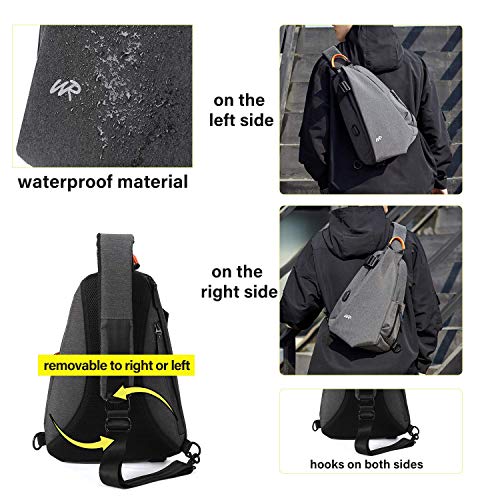 Small Sling Crossbody Backpack Shoulder Bag For Men Women,One Strap Backpack Sling Bag Backpack Waterproof For Hiking Walking Biking Travel Cycling #TOP5