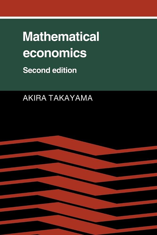 Mathematical Economics by Akira Takayama - 9780521314985
