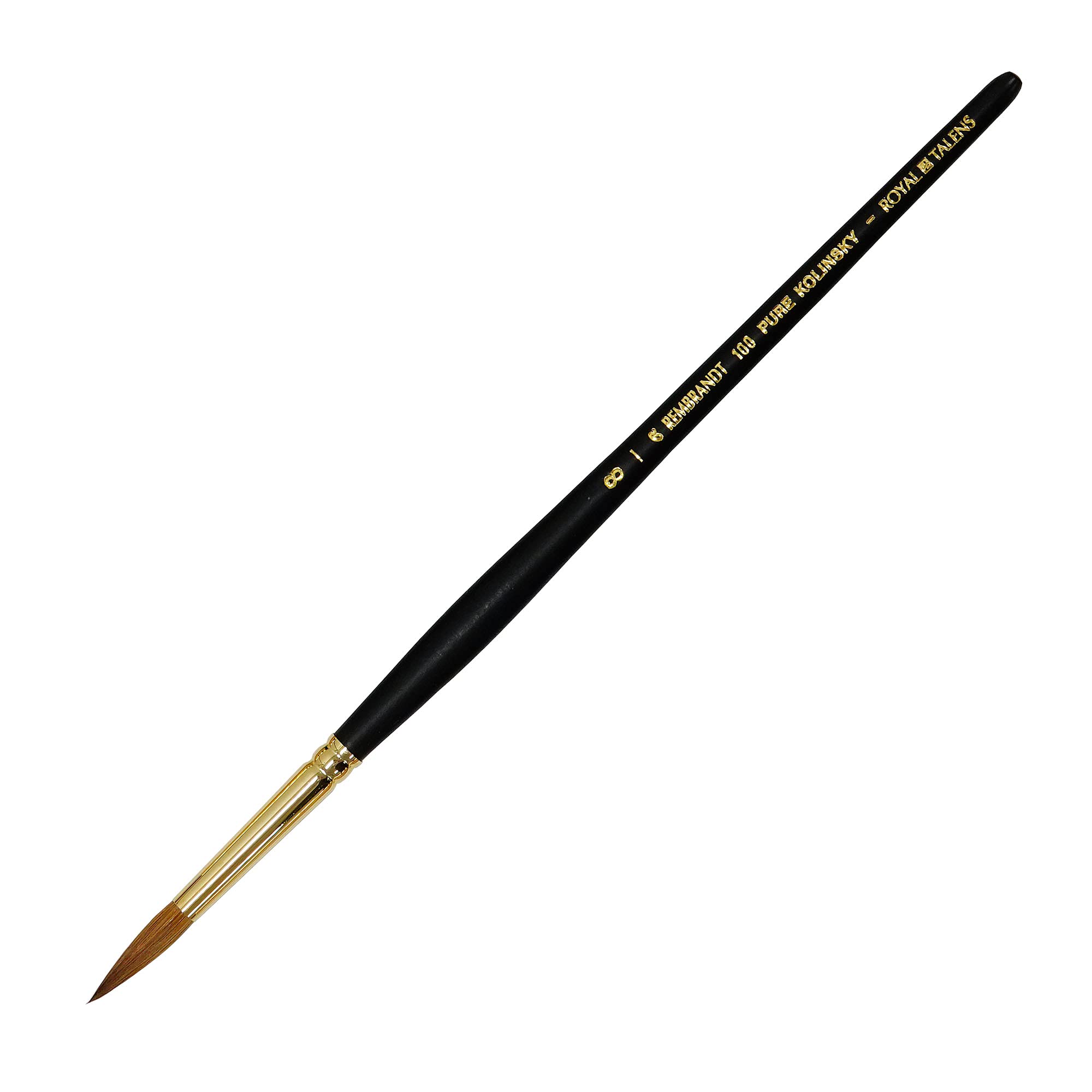 TalensRembrandt T909-100-08 Watercolor Paint Brush Series 100 Kolinsky Round No. 8